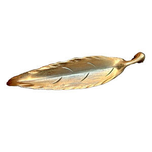 Vintage Copper Leaf Brooch By Stuart Nye Copper Jewelry Leaf Etched Design 2.5"